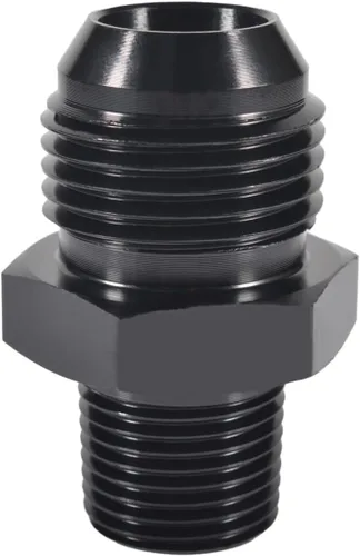 Vista 14 de Adaptador de tubería macho 4AN a NPT de 1/4 pulgadas, adaptador recto de aluminio de 4AN a 1/4 de pulgada NPT para accesorios de sistema