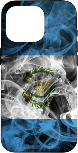 Vista 20 de Smoke Guatemala Flag - Funda para iPhone 17 con diseño de nube de orgullo ahumado