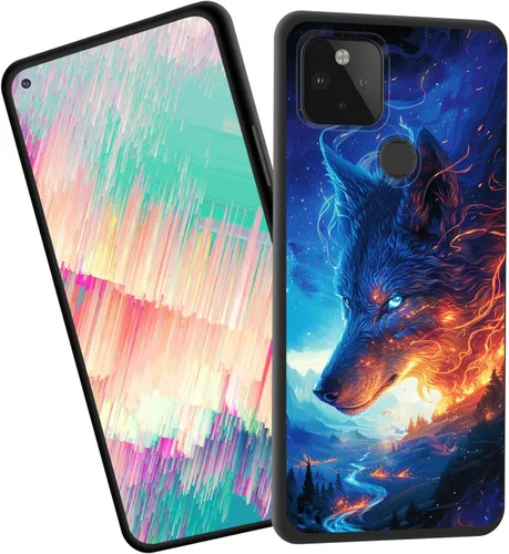 Vista 58 de for Google Pixel 4 XL Case,Slim Shockproof TPU Soft Rubber Silicone Cover Phone Case for Google Pixel 4 XL,Blue Skull Headphone