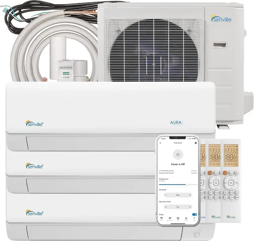 Vista 12 de Senville Mini Split AC/sistema de calefacción, 2 zonas, 18000 BTU