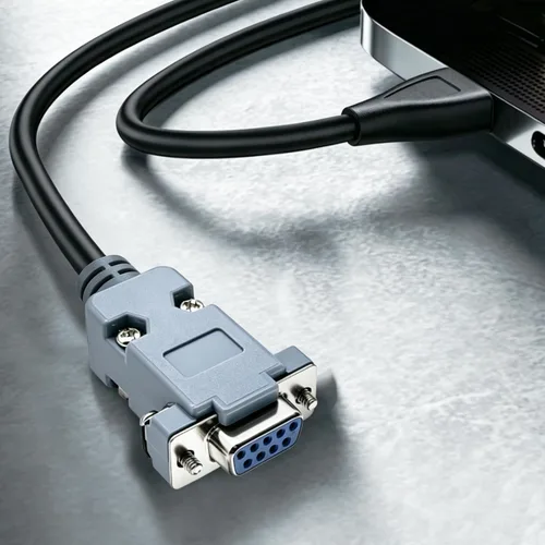 Vista 5 de Paquete de 18 adaptadores de conector DB9, conectores D-SUB de 9 pines macho/hembra para copa de soldadura, carcasa chapada en estaño, capuchas