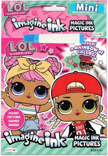 Vista 6 de Bulk Mess Free Toddler Imagine Inks Set - 6 libros surtidos de actividades para colorear sin ensuciar Bluey, Cocomelon, Thomas the Train, LOL