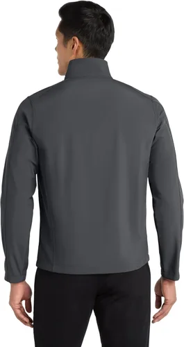 Vista 4 de Port Authority Chaqueta Core Soft Shell gris (Battleship Grey)