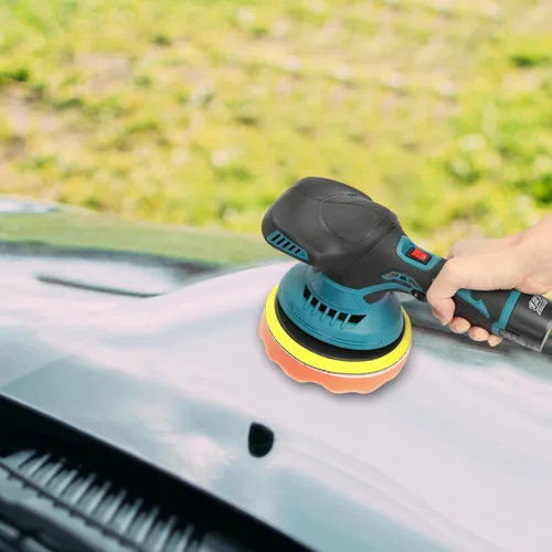Vista 9 de Pulidora inalámbrica para automóvil, kit de pulidores y pulidores portátiles de automóvil de 6 pulgadas con 2 baterías de 2.0 Ah, pulidora de 6