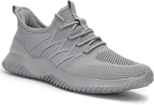 Vista 3 de Zapatos casuales para correr para hombre, ligeros, cómodos, informales, de malla, para trabajo, gimnasio, tenis, caminar, entrenamiento cruzado