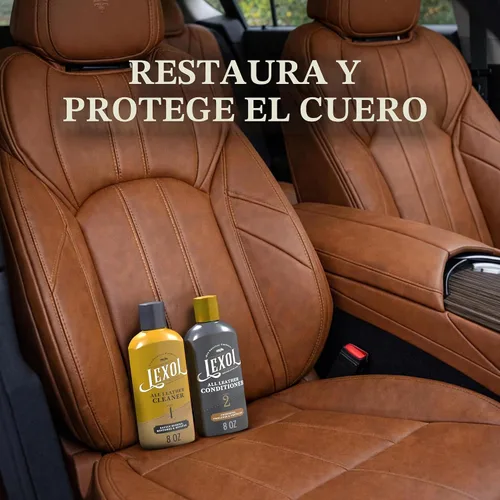 Vista 4 de Kit de limpieza y acondicionador de cuero Lexol para asientos e interiores de automóviles, sofás y muebles, zapatos y botas, guantes de béisbol