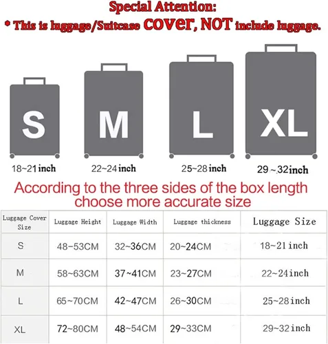 Vista 3 de Funda para equipaje de viaje, protector de maleta, para equipaje de 18 a 32 pulgadas, Rana de hongos