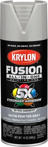 Vista 64 de Krylon Fusion - Pintura en aerosol adhesiva todo en uno para uso en interiores y exteriores, 12 onzas, vidrio de playa
