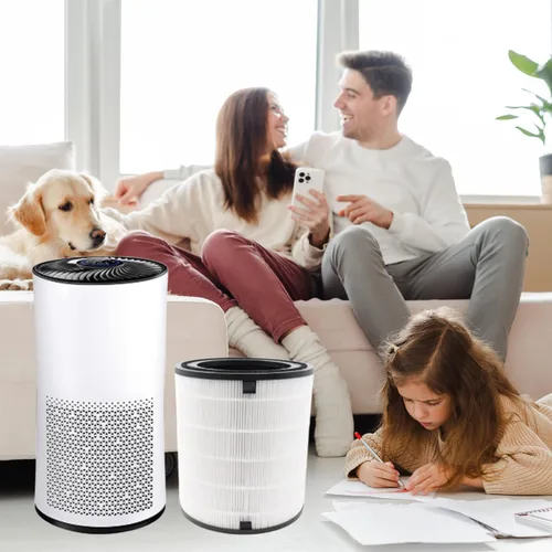 Vista 2 de 1-Pack LV-H133 Replacement Filter Compatible with LV-H133 LV-H133-RF Air Purifier, 3-in-1 Filtration System
