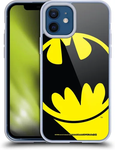 Vista 358 de Head Case Designs Funda de gel con licencia oficial de Batman DC Comics Bat Signal Logos [protección de grado militar] compatible con Apple iPhone 7