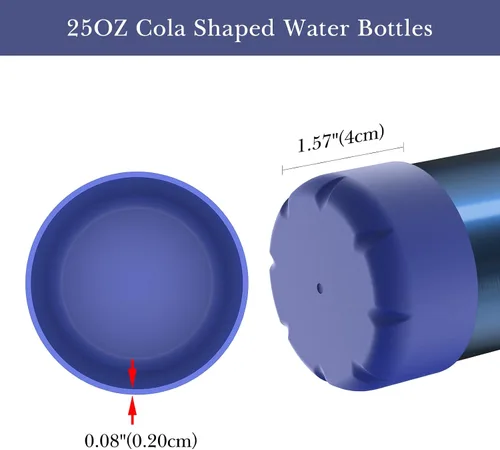 Vista 2 de Linkidea Paquete de 2 fundas de botella de agua compatibles con botellas originales de 25 onzas, BJPKPK, Konokyo de 25 onzas en forma de cola