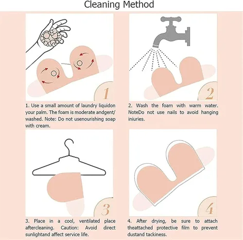 Vista 4 de Bontierie Women's Push Up Plunge Adhesive Bra Reusable Deep U-Shaped Sticky Bra Strapless Backless Breast Lifting Bra