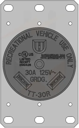 Vista 6 de Toma de corriente resistente de 30 amperios 110 V RV con terminales de cabeza Allen, certificación UL, NEMA TT-30R 120V, receptáculo de pared