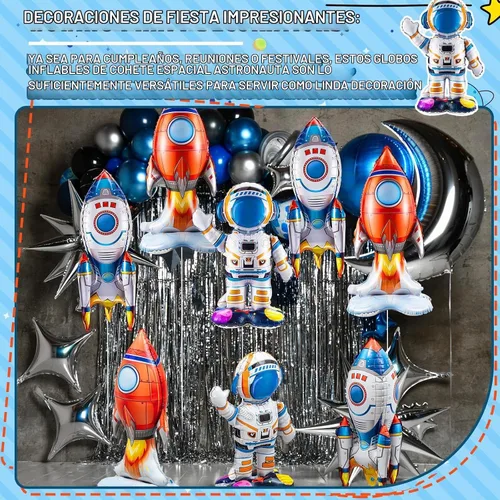 Vista 6 de RoundFunny - 8 globos de aluminio para el espacio exterior, astronauta