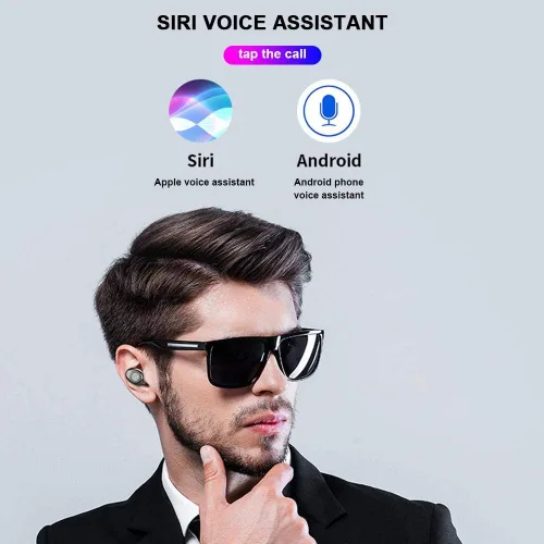 Vista 5 de Auriculares inalámbricos Bluetooth con control táctil, mini F9 5.0 TWS IPX5 impermeable táctil inalámbrico estéreo auricular Bluetooth, mini