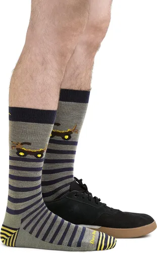 Vista 3 de DARN TOUGH (6066) Animal Haus Crew - Calcetines ligeros para hombre