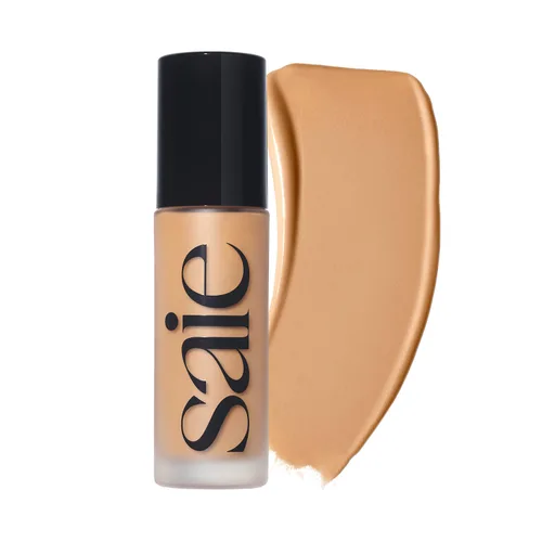 Vista 11 de Saie Glowy Super Skin Tint Base Líquida - Base Sin Peso + Luminosa con Cobertura Media Ligera - Maquillaje Facial Hidratante + Suero para el Cuidado