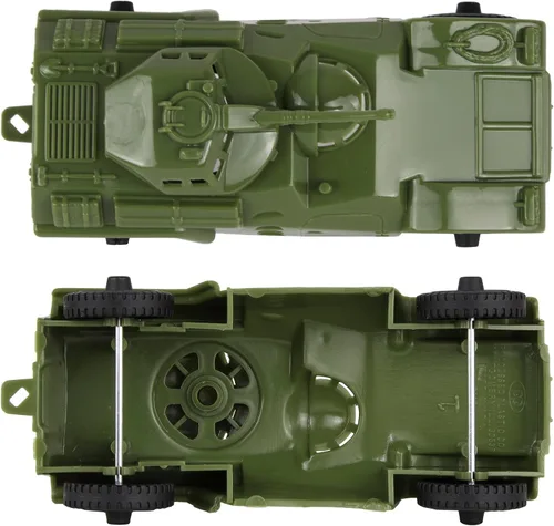 Vista 3 de TimMee Recon Patrol Carros Blindados - Vehículos de Exploración de Ejército de Plástico Verde OD