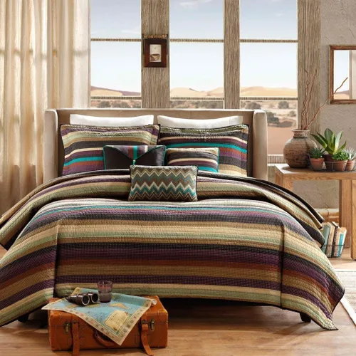 Vista 2 de Madison Park - Colcha transpirable para todas las temporadas, ropa de cama ligera, fundas de almohada, almohada decorativa