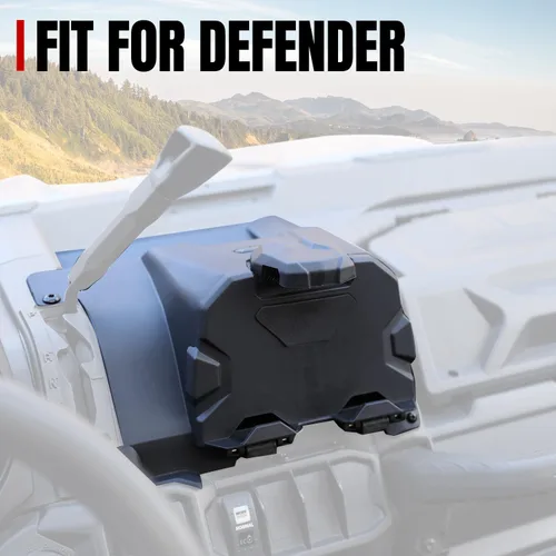 Vista 5 de A & UTV PRO Soporte para tableta para 2016-2024 Can Am Defender HD5 HD8 HD10, soporte de teléfono para dispositivo electrónico con caja