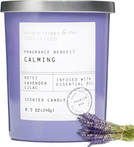 Vista 8 de Velas perfumadas de eucalipto y árbol de té, velas de té blanco de 8.5