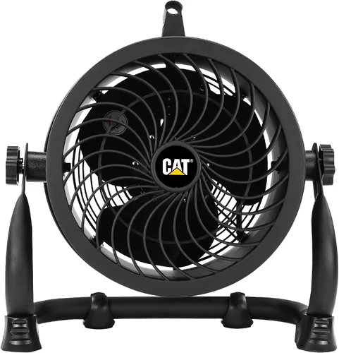 Vista 5 de CAT ventiladores - Ventilador de tambor de alta velocidad de 9" (Negro, 2 en 1): 940 CFM, 4 velocidades, cabezal giratorio de 360°, motor