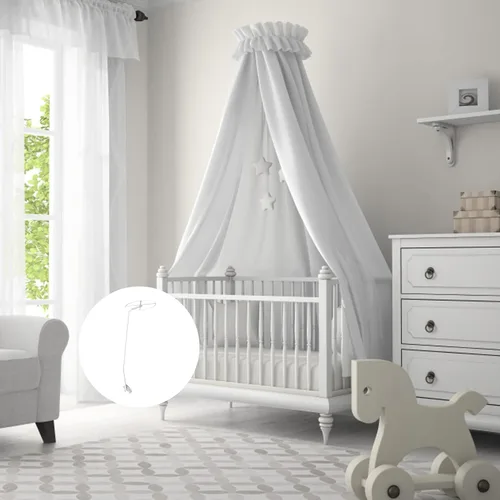 Vista 2 de Kisangel Soporte para toldo de cuna con soporte de clip para cama de bebé, cuarto de bebé, accesorio de protección contra mosquitos