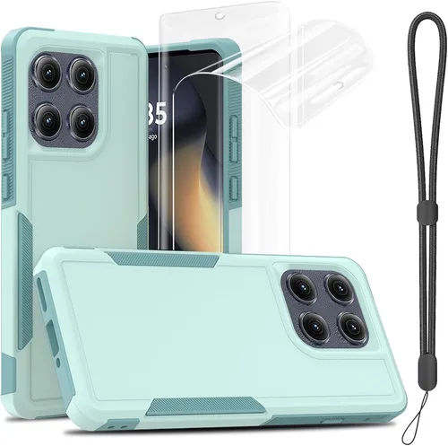 Vista 26 de Jeylly Funda para Motorola Edge Plus 2023 con protector de pantalla HD