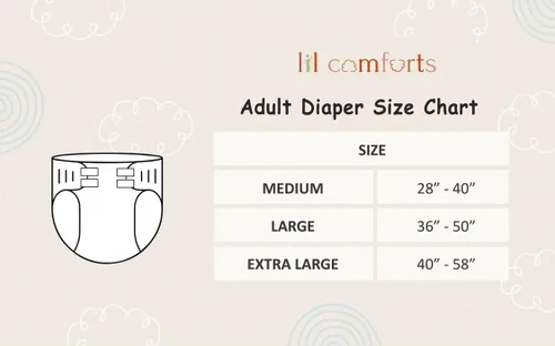 Vista 2 de Lil Comforts Teddy Bums - Pañales para adultos para hombres y mujeres, pañales de día y noche para adultos, ajuste cómodo y seguro (M)