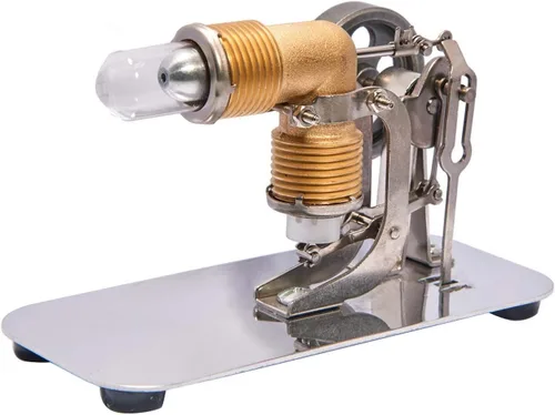 Vista 4 de Sunnytech Mini aire caliente Stirling Engine Mini Hot Live Steam Modelo Educación Juguete HA001-BJ001