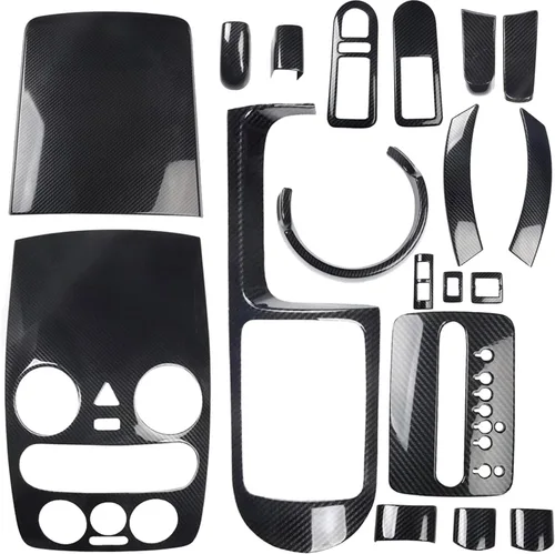 Vista 9 de HIGH FLYING Para Volkswagen New Beetle 2003-2010 Accesorios para el interior del automóvil, kit de panel de engranajes de la consola, cubierta ABS