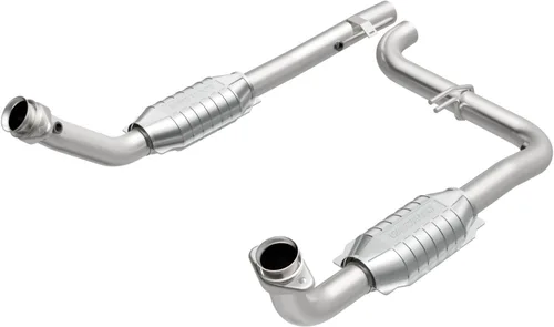 Vista 2 de MagnaFlow - Convertidor catalítico de ajuste directo, grado OEM federal/cumple con la EPA 60507, tubería principal de acero inoxidable de 4