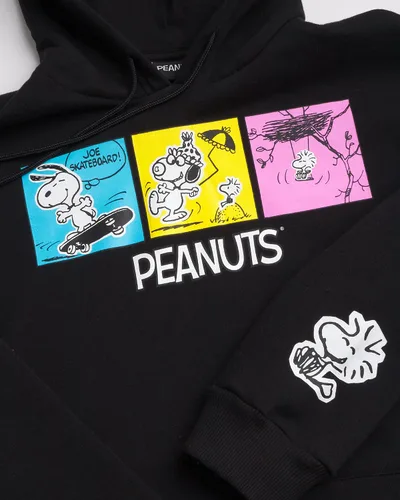 Vista 2 de Peanuts Sudadera Snoopy para hombre, sudadera con capucha vintage de Snoopy y Woodstock