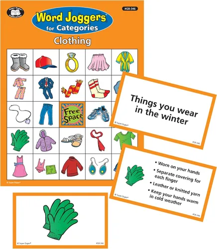 Vista 6 de Super Duper Publications Word Joggers® para Categorías Juego de Bingo Recurso educativo para Niños