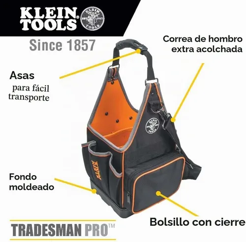 Vista 3 de Klein Tools 554158 –- 14 Tradesman Pro Organizador bolsa 8-Inch bolsa pulgadas