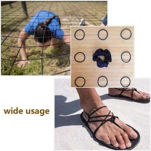 Vista 5 de Outus Cordón elástico de 100 yardas de 0.08 pulgadas para hacer joyas (negro, 0.08 pulgadas)