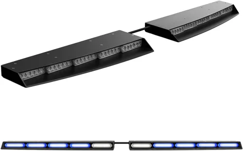 Vista 17 de Raptor Elite Striker-TIR - Barra de luz LED para visera interior (ámbar)