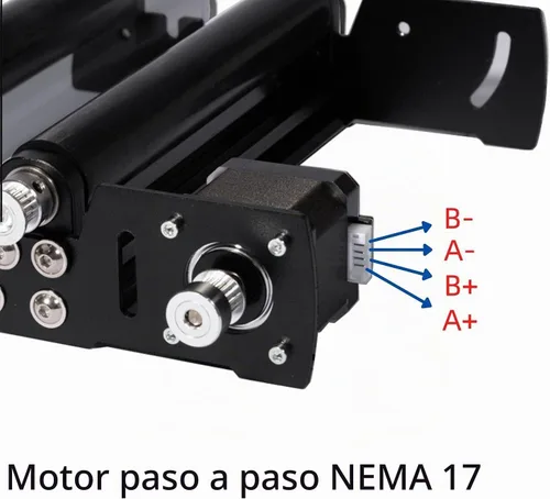 Vista 3 de FoxAlien Módulo de grabado de rodillos rotatorios de eje Y R42