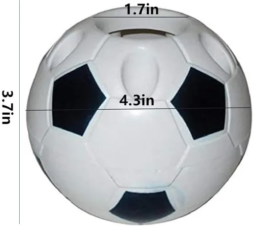 Vista 5 de Soporte creativo para bolígrafo de fútbol de escritorio, diseño de estilo de estilo de fútbol, contenedor de escritorio, organizador de escritorio