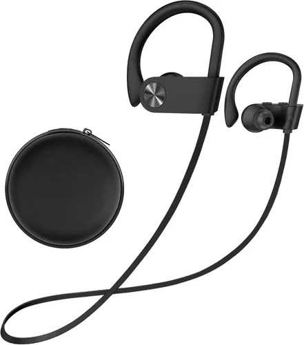 Vista 10 de Stiive Auriculares Bluetooth, Auriculares Deportivos Inalámbricos 5.3 IPX7 Impermeables con Micrófono, Auriculares Intrauditivos Estéreo a Prueba