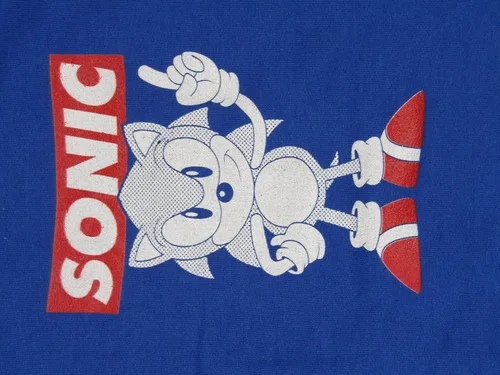 Vista 2 de Bioworld Sudadera con capucha Sonic the Hedgehog Classic Character Youth Azul Real, Azul Real
