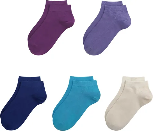 Vista 25 de SERISIMPLE Calcetines de bambú de viscosa para la escuela, calcetines de tobillo súper suaves para niños, puños elásticos, calcetines atléticos