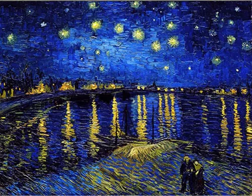 Vista 12 de VeGuude Kits de Pintura de Diamantes para Adultos, Paquete de 6 Kits de Arte de Diamantes Noche Estrellada de Van Gogh, Manualidades DIY de Taladro