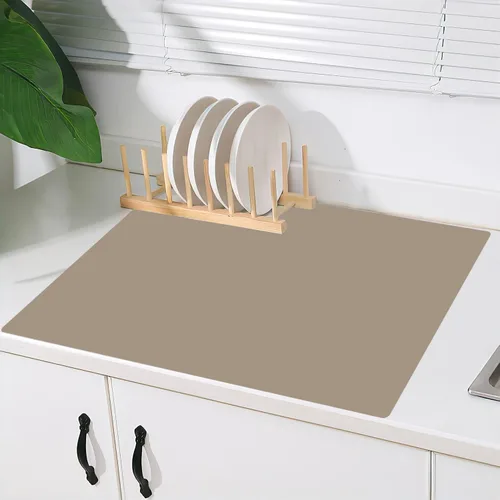 Vista 19 de Tapete de silicona súper grande, 120 x 24 pulgadas, tapete de silicona para encimera de cocina, tapete antideslizante resistente al calor, tapete