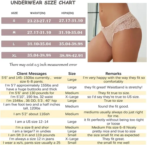 Vista 7 de Bragas de encaje para mujer, sin costuras, ropa interior de encaje, paquete de 5