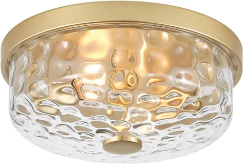 Vista 7 de 12 Inch Farmhouse Flush Mount Ceiling Light, 2 Light Industrial Close to Ceiling Light, Industrial Ceiling Lighting Fixture for Kitchen Hallway 12.2