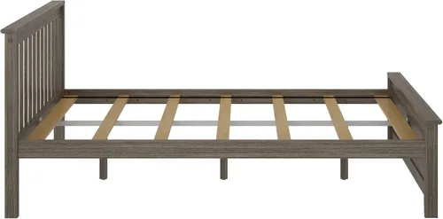 Vista 5 de Max & Lily - Cama Queen, marco de cama con cabecero para niños, listones, color arcilla.