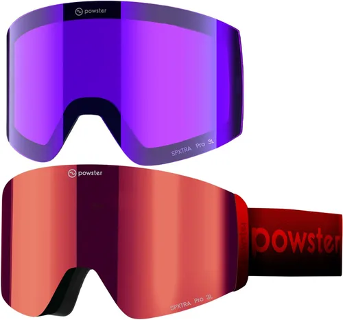 Vista 23 de Ski Goggles Snow OTG Snowboard Goggles Magnetic Interchangeable Lens Frameless UV Protection Anti-fog mobile Skating