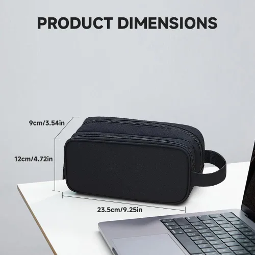 Vista 2 de Teskyer Bolsa organizadora de cables, organizador de accesorios electrónicos de viaje, bolsa de tecnología portátil para cargadores de teléfono