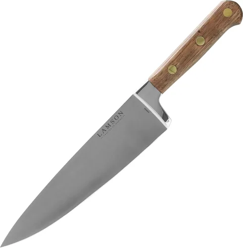 Vista 13 de Lamson Premier - Cuchillo de chef forjado de 4 pulgadas, hoja de acero inoxidable de alto carbono, triple remachado para equilibrio, ideal
